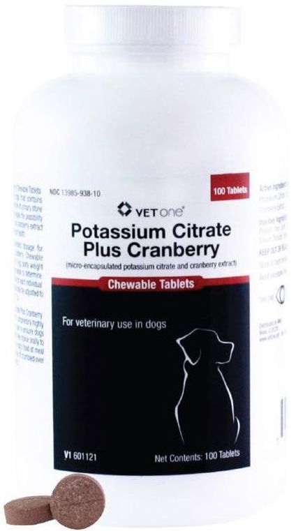 Potassium Citrate Plus Cranberry Chewable Tablets