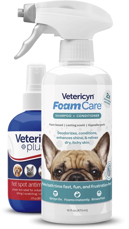 Vetericyn FoamCare Shampoo & Conditioner + Hot Spot Gel